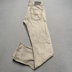 Levis 508 Jeans Mens 32x34 Gray Regular Tapered Leg Denim Light Wash Casual
